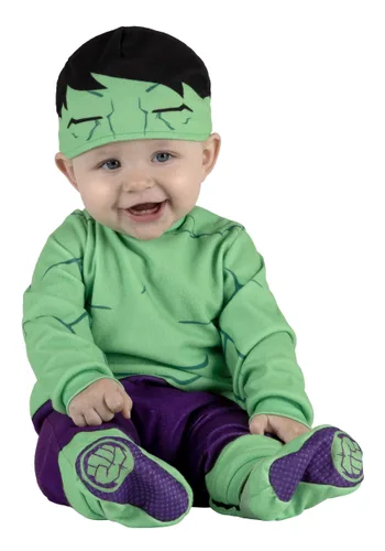 Vista 2 de Disfraz de Hulk para Bebés Multicolor