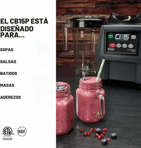 Vista 2 de Waring Licuadora de alimentos de un galón con teclado electrónico y tarro de copoliéster