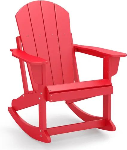 Vista 20 de GREENVINES Adirondack - Juego de 2 mecedoras para exteriores, HDPE, color Agua