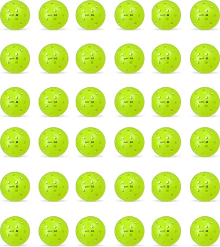 Vista 5 de DWELL Elite - Pelotas de pickleball de 40 agujeros, resistentes a las grietas, para deportes de pickleball al aire libre, pelota oficial de todo