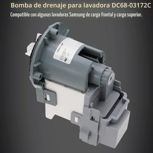 Vista 3 de DC68-03172B-03 DC68-03172C Motor de la bomba de drenaje de la lavadora para la lavadora SAMSUNG