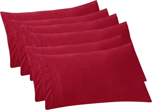 Vista 12 de Elegant Comfort Fundas de almohada sólidas de microfibra de alta calidad hotelera, tejido suave, resistente a las arrugas y a las manchas, fácil