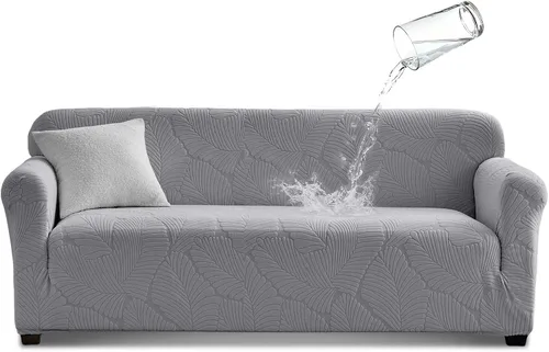 Vista 12 de Tokokimo Funda de sofá biplaza 100% impermeable, protector de muebles a prueba de fugas para niños, mascotas (sofá biplaza, beige) con margen
