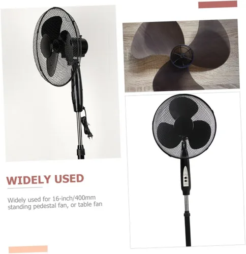 Vista 4 de Cuchillas de ventilador de repuesto de 3 aspas de plástico para el hogar para ventiladores de pedestal de pie, fácil de instalar, repuesto