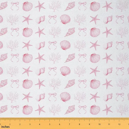 Vista 30 de Tela de lunares por yarda, tela de decoración de puntos redondos para suministros de costura, telas de estilo moderno y simple para tapicería y Azul