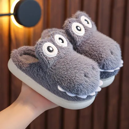 Vista 3 de Size 9 Girls Slippers Girls Boys Home Slippers Warm House Slippers for Toddler Lined Dolphin Girl Sandals