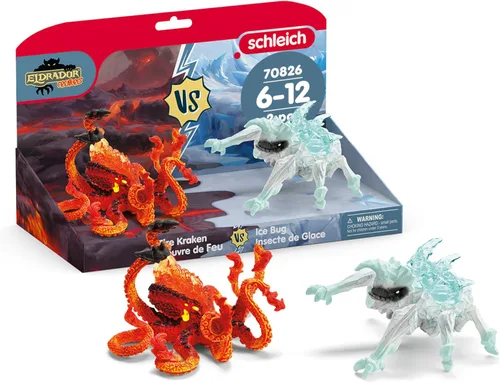 Vista 13 de Schleich Eldrador Creatures - Set de juego BattleCave Snow Slashe de 48 piezas para niños y niñas - Edades 7+ 42733 Set of ELDRADOR Battle Cave