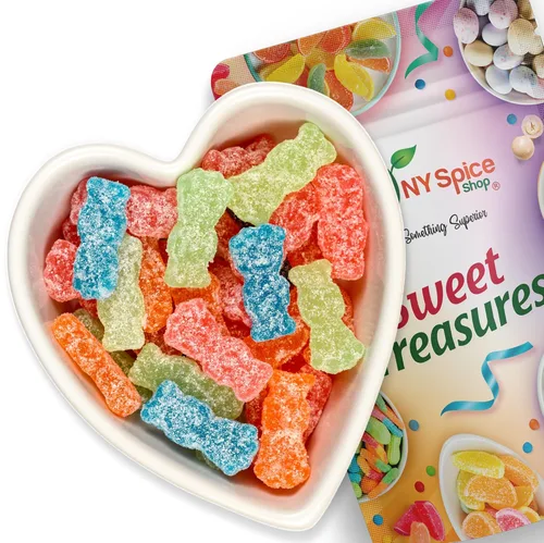 Vista 16 de NY Spice Shop Dextrose Baby - Caramelos en forma de corazón para fiestas, paquete variado de 1 libra, decoraciones románticas para fiestas, bolsas