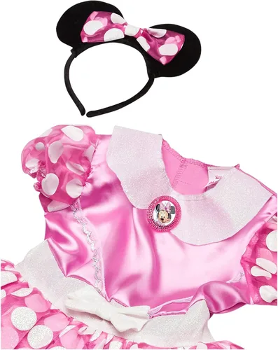 Vista 2 de Disfraz de Minnie Mouse de lujo para bebés