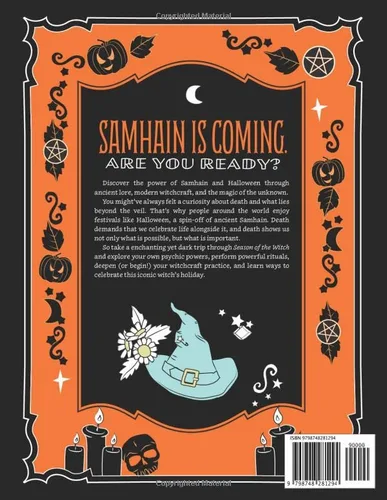 Vista 2 de Coloring Book of Shadows Season of the Witch Spells for Samhain and Halloween