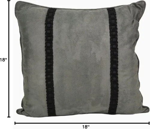 Vista 5 de Donna Sharp Almohada decorativa de microfibra Canoe Trip Cuadrado de 18 x 18 pulgadas, para sofá, cama y sillas