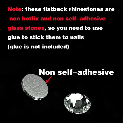 Vista 7 de LolliBeads Piedras redondas de resina para uñas con parte trasera plana y cristales acrílicos.