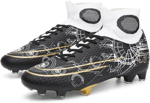 Vista 2 de YANGTAOZI Zapatos de fútbol para hombre con tacos profesionales FgAg de alta calidad, transpirables, atléticos, para entrenamiento de fútbol