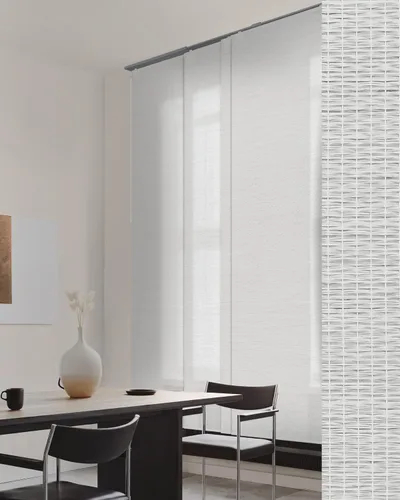 Vista 14 de GoDear Design Persianas verticales ajustables para puerta corredera de vidrio de 45.8 a 86 pulgadas de ancho x 96 pulgadas de alto, persianas