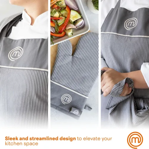 Vista 2 de MasterChef Chef Apron for Men & Women, Cooking Apron for the Kitchen & BBQ Grilling