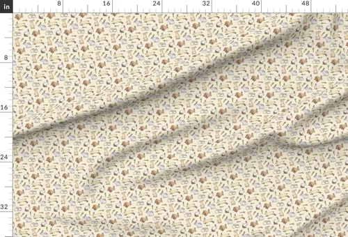 Vista 2 de Spoonflower Tela – Conejos conejo mascota zanahoria lindo animal impreso en tela de gasa cuarto gordo – costura moda vestidos decoración del hogar