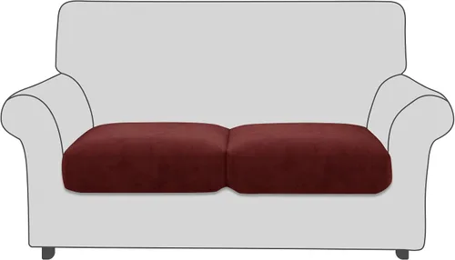 Vista 11 de Fundas de cojín de terciopelo para asiento de sofá, fundas elásticas para cojines de sofá, antideslizantes, protectores de muebles, fundas de cojín