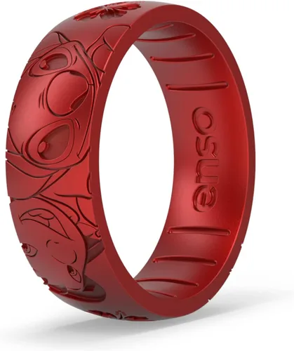 Vista 6 de Enso Rings Colección de anillos de silicona Lilo & Stitch de Disney, diseño cómodo y flexible