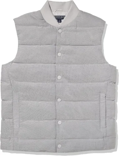 Vista 2 de Mizzen+Main Chaleco acolchado ligero resistente al agua para hombre, con botones frontales, colección York