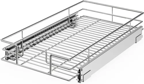 Vista 8 de ROOMTEC Organizador de gabinete extraíble (5.5 pulgadas de ancho x 21.5 pulgadas de profundidad), 2 niveles de almacenamiento extraíble para cajón