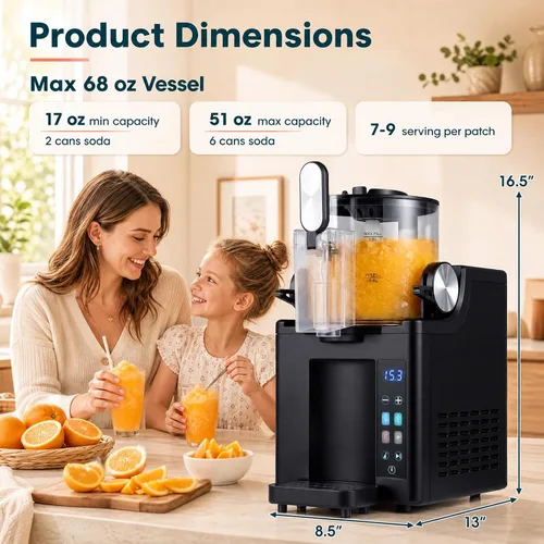 Vista 2 de DORTALA Máquina de granizado de 68 oz con 4 presets