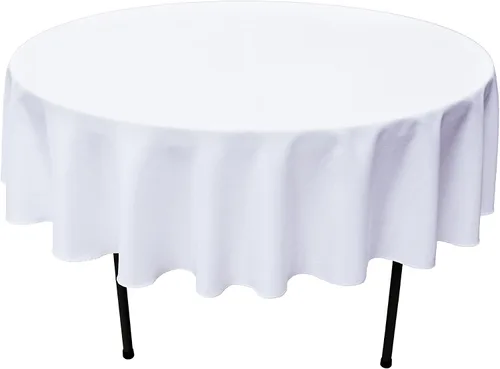 Vista 43 de GEFEII Servilletas de tela de poliéster sólido de 18 x 18 pulgadas para cocina, mantel rectangular cuadrado redondo para bodas, fiestas