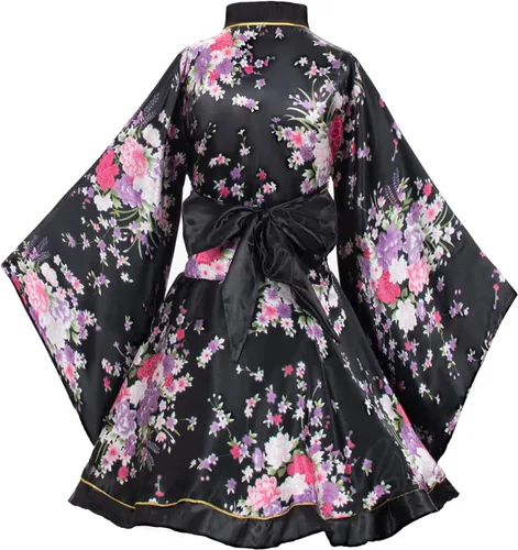 Vista 4 de Conjunto de calcetines con diseño de palo de pelo Tabi para mujer, estilo kimono de baile japonés de anime