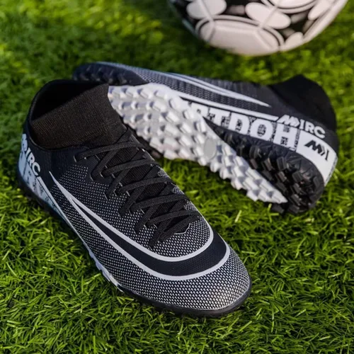 Vista 6 de Zapatos de fútbol para hombre con tacos para niños, botas de fútbol profesionales de alta calidad