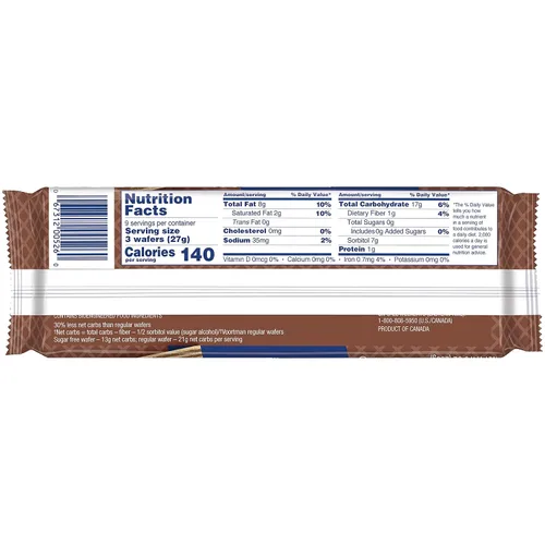 Vista 2 de Voortman Oblea de chocolate sin azúcar para panadería, 27
