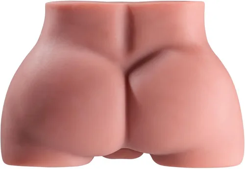 Vista 6 de Muñeca sexual masculina marrón con consolador flexible, consolador grueso realista para mujeres, hombres, parejas homosexuales, 10.2 x 7.1 pulgadas