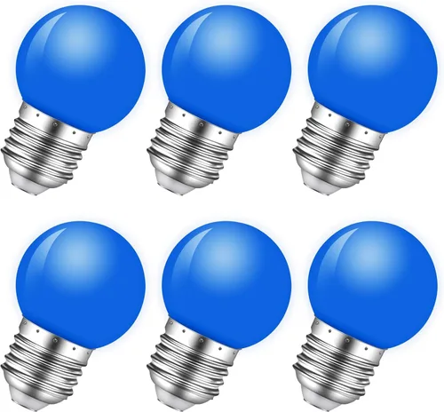 Vista 9 de Bombilla de luz nocturna, bombillas LED de 1 W, bombillas G14 G45 E26, bombillas de ahorro de energía, equivalente a 5 W, blanco frío de 6500 K