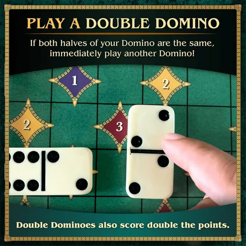 Vista 5 de Calliope Juegos de dominó dobles dobles - Juego de mesa de dominó de tren mexicano con un giro - Juego familiar para noche de juegos -2-4 jugadores