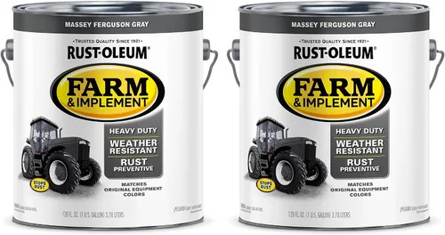 Vista 42 de Rust-Oleum Farm & Implement 280176 - Pintura esmaltada, galón, naranja (Allis Chalmers Orange)