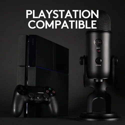 Vista 9 de Logitech Blue Yeti - Kit de transmisión de juegos con micrófono USB Yeti software azul VOCE temas exclusivos de Streamlabs filtro pop azul