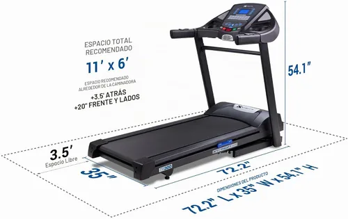 Vista 8 de XTERRA Cinta de correr plegable de fitness