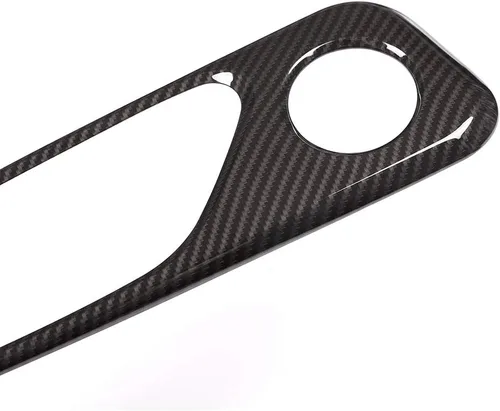 Vista 7 de Adhesivo de plástico ABS para manija de puerta interior de automóvil para Alfa Romeo Giulia 2017-2020 Accesorios de automóvil (fibra de carbono)