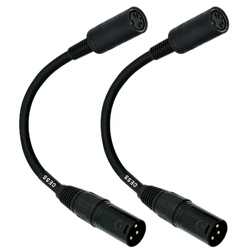 Vista 8 de CNCESS CESS-279 DIN - Cable adaptador MIDI hembra de 5 pines a XLR macho de 3 pines, cable convertidor de 6 pulgadas para sintetizadores, teclados