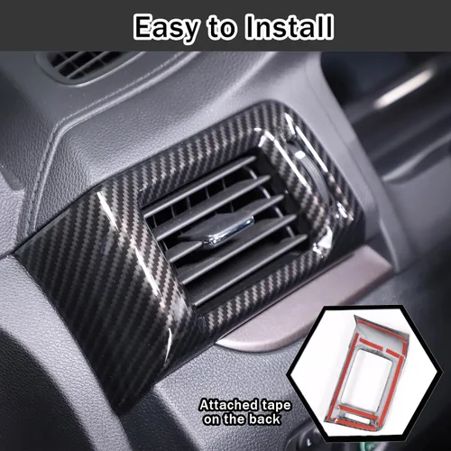 Vista 5 de 2 piezas de marco de ventilación lateral para Honda Pilot 2016-2022/ Ridgeline 2017-2024/ Passport 2019-2024, accesorios de cubierta de salida
