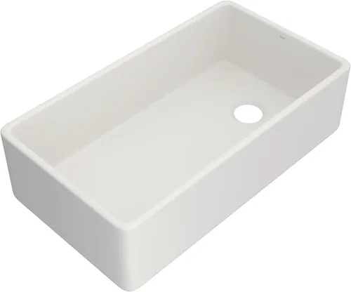 Vista 10 de Rohl MS2418WH Shaws - Fregadero de arcilla refractaria de lavabo único de 24 pulgadas Blanco