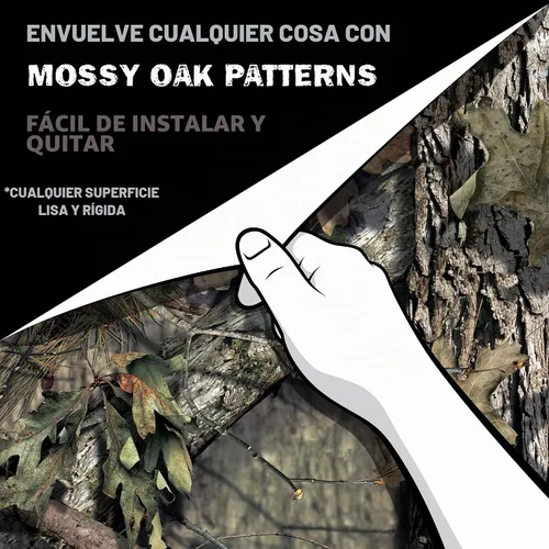 Vista 3 de Mossy Oak Patrones de Caza en Rollo de Camuflaje Mate, Envoltura de Vinilo Autoadhesiva, DIY (48"x12", Break-Up Country)