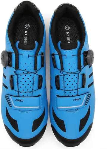 Vista 7 de Zapatos de ciclismo unisex compatibles con Pelaton para interiores, zapatos de bicicleta de carretera, zapatos de bicicleta de montaña para hombres