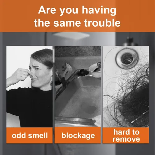Vista 4 de Adhesivos desechables para drenaje de pelo, nueva actualización desechable para suelos y duchas, protector de drenaje de ducha de baño con cubierta