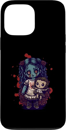 Vista 23 de Scary Goth Doll Holding Teddybear - Funda gótica gótica para iPhone 16