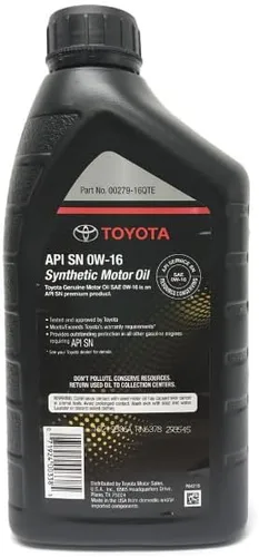 Vista 3 de Aceite sintético genuino Toyota 0W16 de 1 cuarto 00279-16QTE