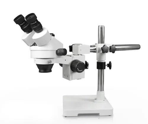 Vista 3 de VS-3F-IFR07 Microscopio estéreo con zoom trinocular simulfocal, ocular de campo ancho 10x, rango de zoom de 0.7X—4.5X, rango de aumento 7X—45x