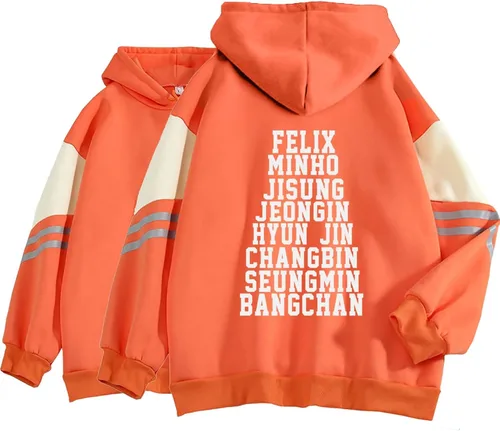 Vista 14 de JUNG KOOK SKZ Hoodie Hyunjin, Felix, Changbin, Bangchan Sweatshirt Shirt Skz Merch for Women
