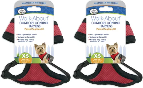 Vista 8 de Four Paws Comfort Control - Arnés para perro, color negro, extra pequeño