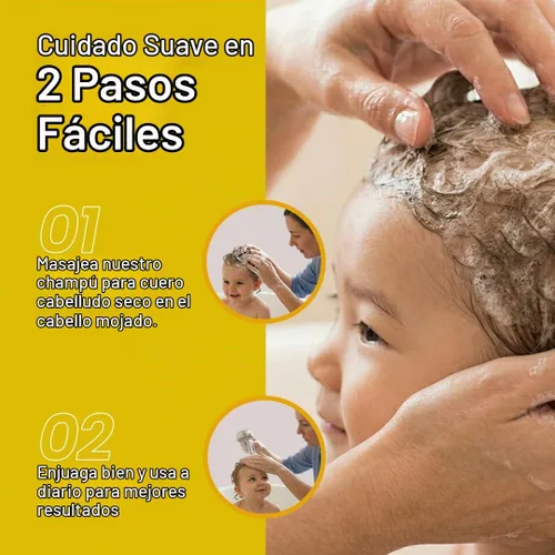 Vista 2 de BELLA B Bundle Bee Gone Cradle Cap Champú y cabello saludable para el cuero cabelludo Cradle Cap Tratamiento y acondicionador de 8 onzas, kit