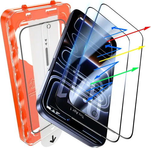 Vista 17 de UniqueMe Protector de pantalla de privacidad de 360° para iPhone 17 Pro 360°-negro