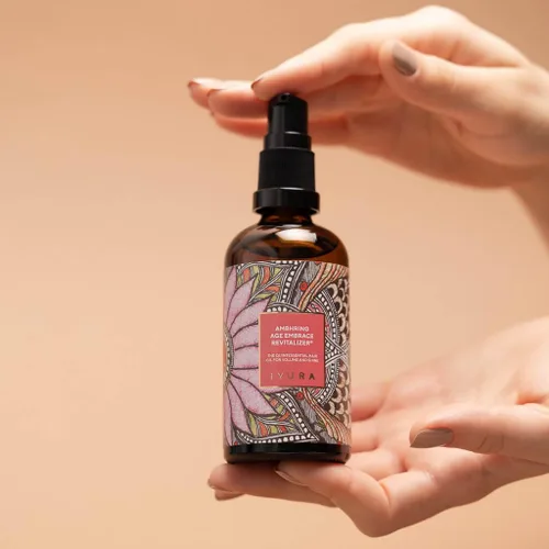 Vista 9 de The Ayurveda Experience iYURA Ambhring Age Embrace Revitalizer and Hair Oil - Hidratante capilar profesional para cabello con volumen, brillante